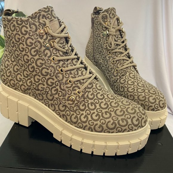 GBG Los Angeles Women's Ivey Casual Combat Bootie-Taupe-Size10 Med - Picture 5 of 8